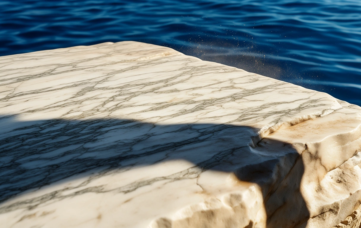 Marble texture representing structural permanence